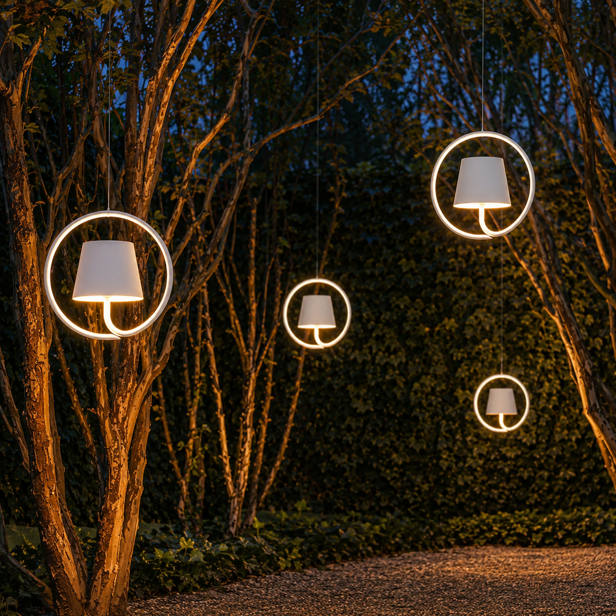 Lampada a Sospensione Ricaricabile da Esterno