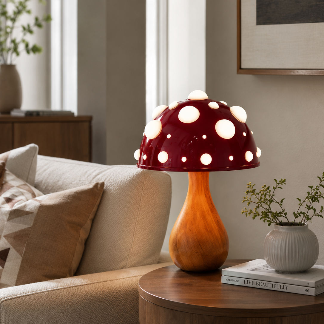 Lampada da Tavolo Design a Fungo