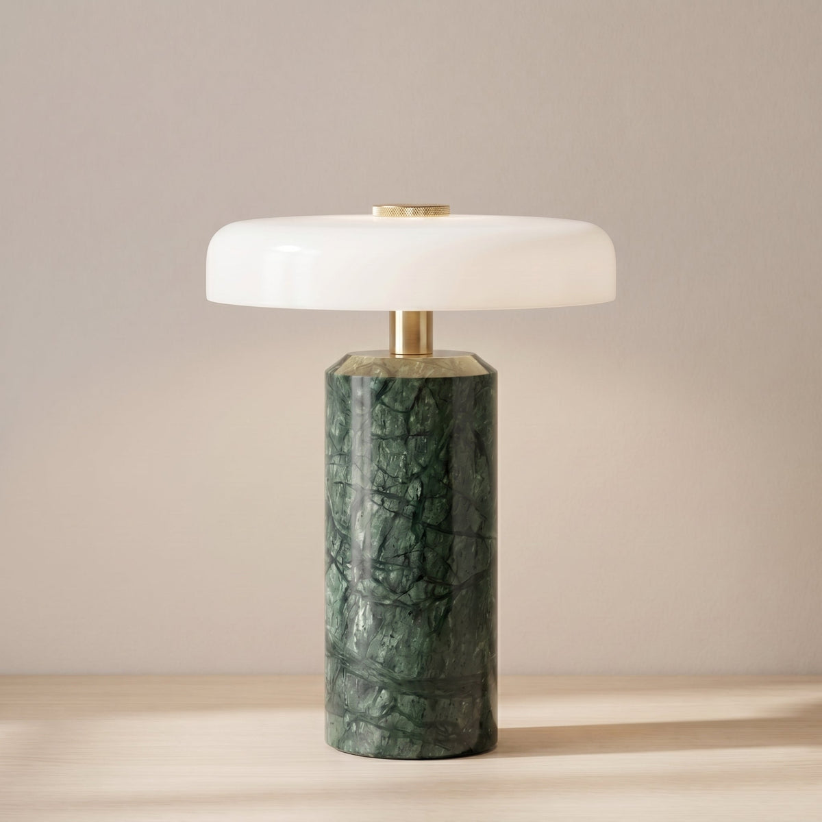 Lampada da Tavolo in Vetro e Marmo Wireless