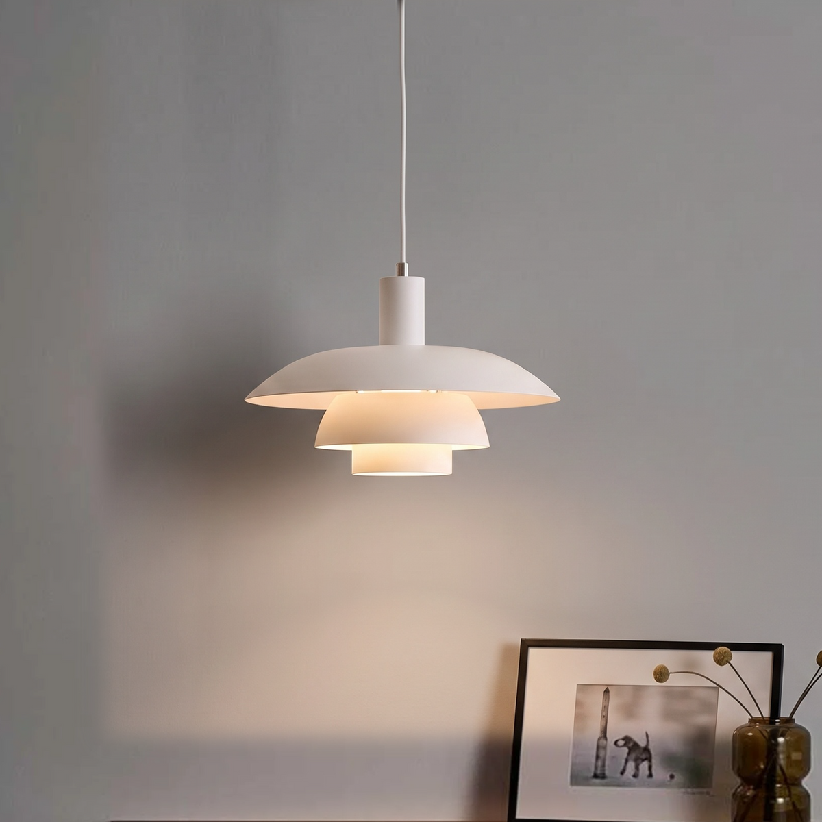 Lampada a Sospensione Irda in Stile Danese